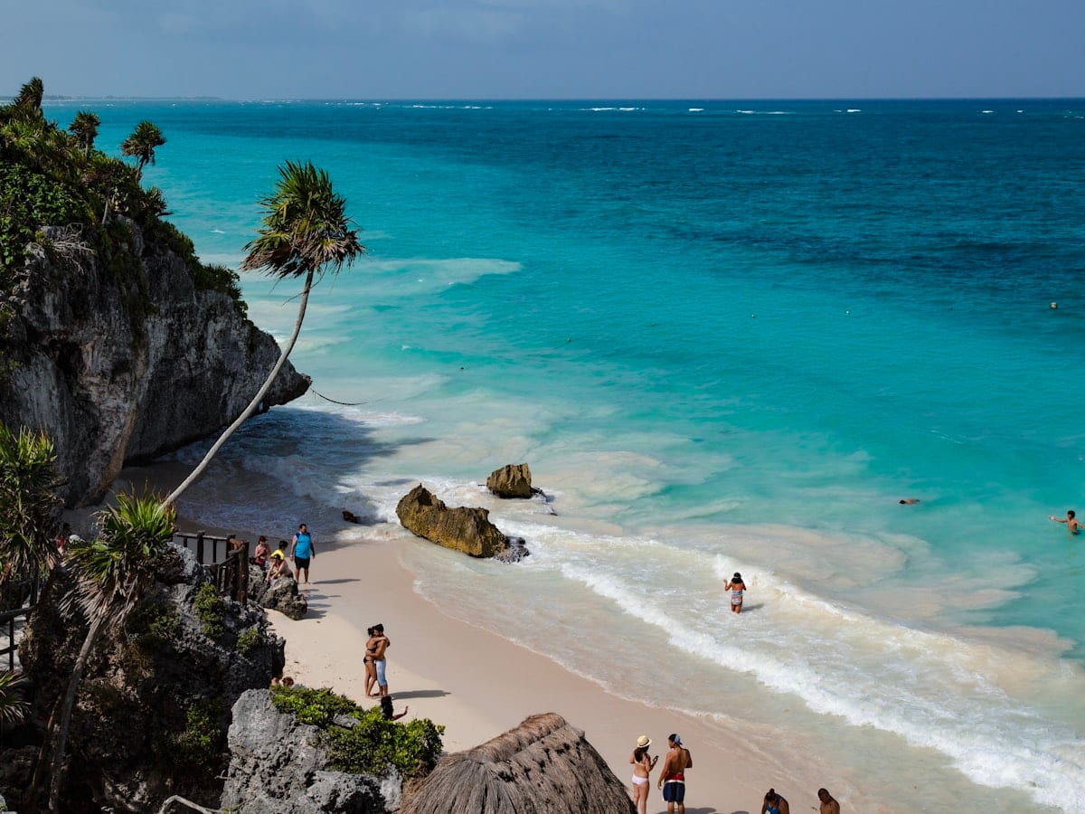 people walking on seashore during daytime
