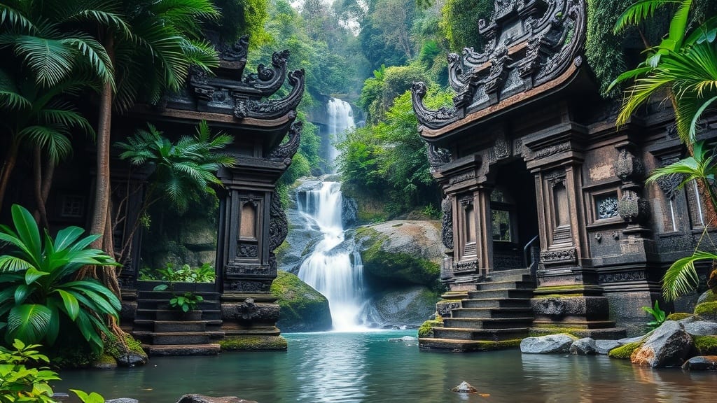 Rizières en terrasses verdoyantes de Tegallalang près d'Ubud à Bali