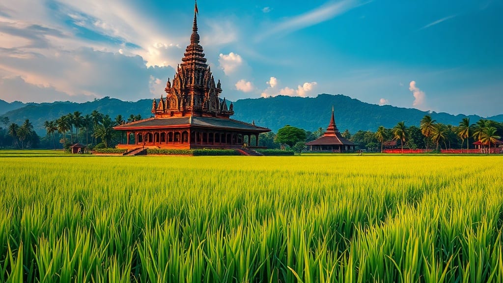 Baie d'Halong au Vietnam et temple d'Angkor au Cambodge